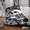 1PC Skull Roses Blanket - Soft Warm All-Season Throw for Sofa, Bed, Car, Office, Throw For Sofa yy250916113