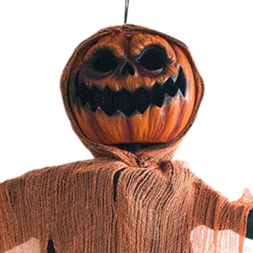 Caveiras fantasmas penduradas de abóbora de Halloween