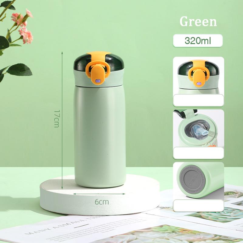 

320/460 мл термобутылка из нержавеющей стали для детей портативная детская кружка с трубочкой холодная и горячая термобутылка для воды для студентов 300-460ML