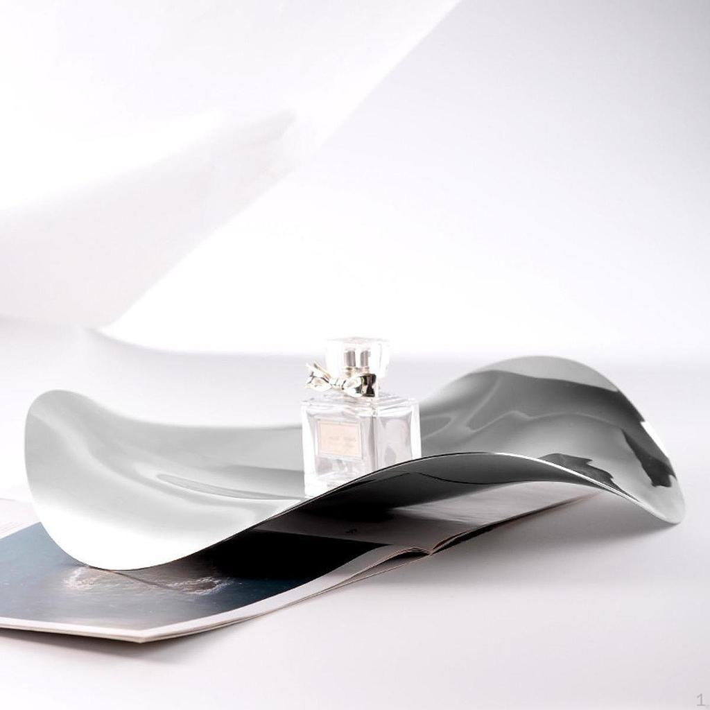 Frucht Serviertablett Schüssel Kuchenständer Getrocknet Spiegelpoliert Welle Aufbewahrung für