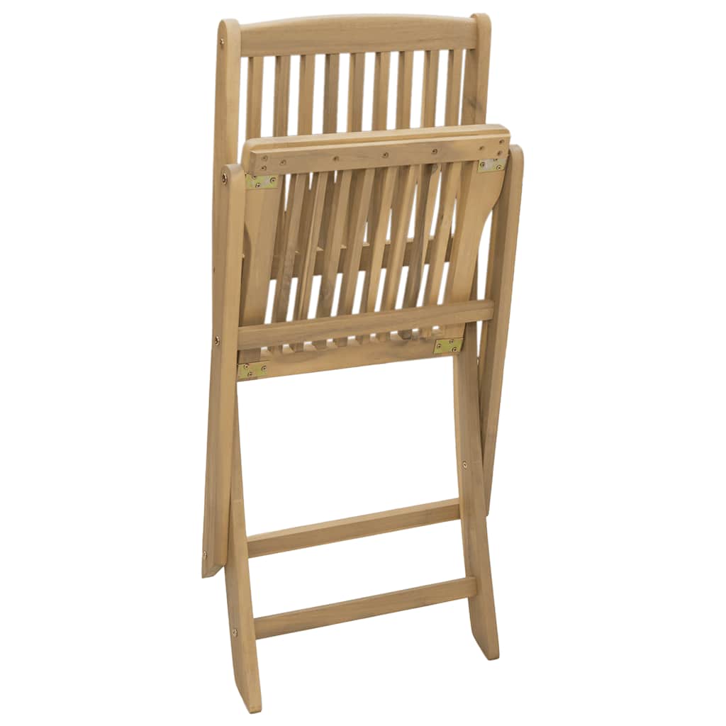 Garden Chairs 2 pcs Foldable 44 x 50 x 88 cm Solid Acacia Wood