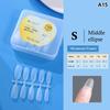 100 Pièces Embouts d'Ongles Amande Couvrance Totale Mat Gel Souple Faux Ongles Pour Salon de Manucure DIY Manucure Maison Création d'Art pour Ongles
