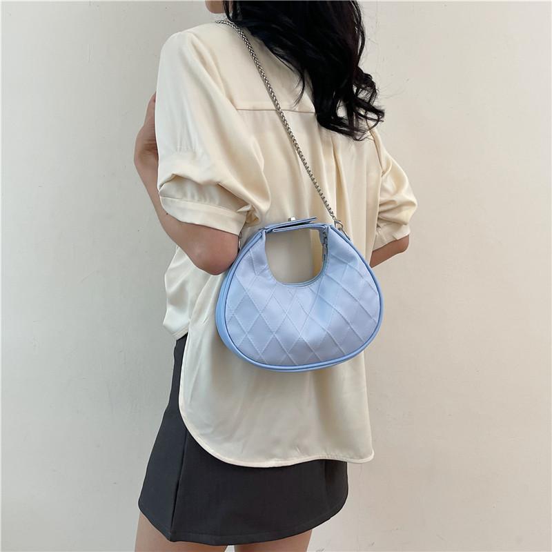 Elegant Soft Pu Crescent Bag For Women Versatile Daily Use With Interior Mobile Pocket Available In Various Shades