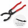 Salior 12'' Oil Filters Removal Specialty Tool Oil Filter Wrench,3-Position Adjustable+15°Bent Angle Head Design Oil Filter Pliers For 45-150Mm