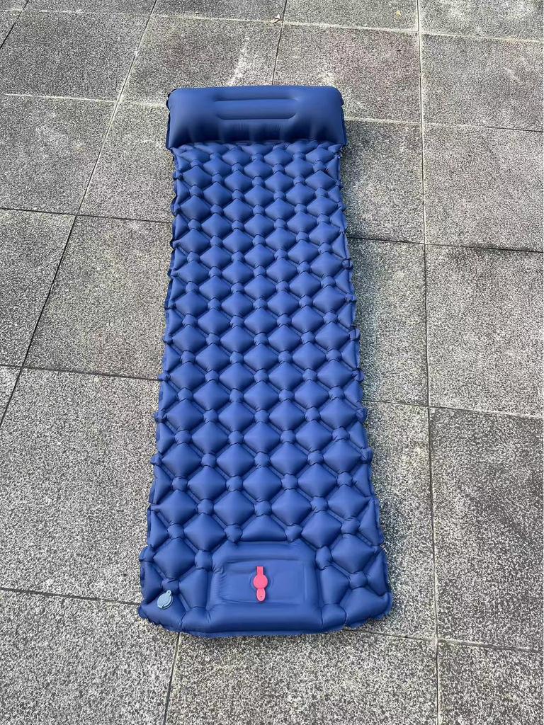 Diamond TPU Inflatable Camping Mat - Foot-Operated, Thickened and Moisture-Proof