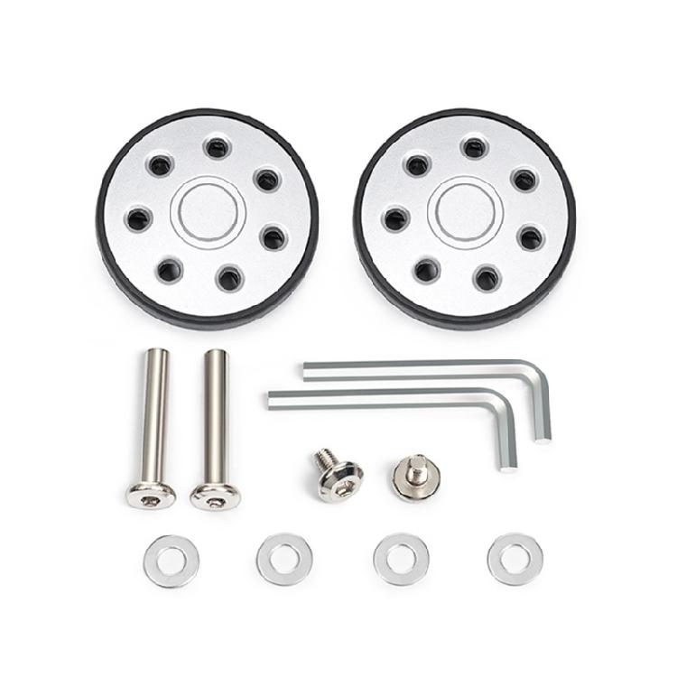 2PCS Plastic Suitcase Replacement Rollers Quiet Wheels Easy Install Assembly Practical Travel Luggage Casters