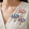 Zinc Zinc Zinc Alloy Crystal Wing Dragon Pin Colorful Rhinestone Animal Dragon Brooch  Daily Wear