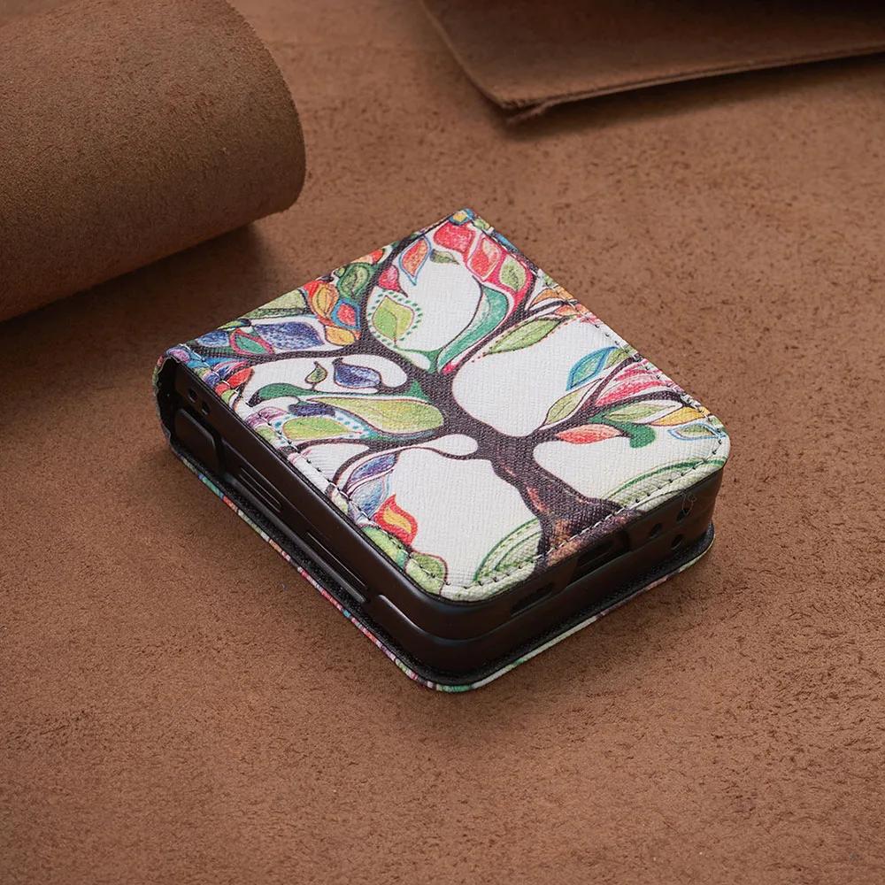 Colorful Flowers Butterfly Pattern Case For Samsung Galaxy Z Flip 6 5 4 3 Silicone Shockproof Soft Phone Back Cover