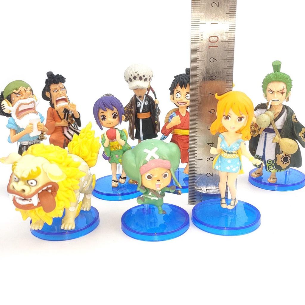 Stunning 10pcs One Piece Wano Country Action Figure Set Featuring Luffy Nami Chopper
