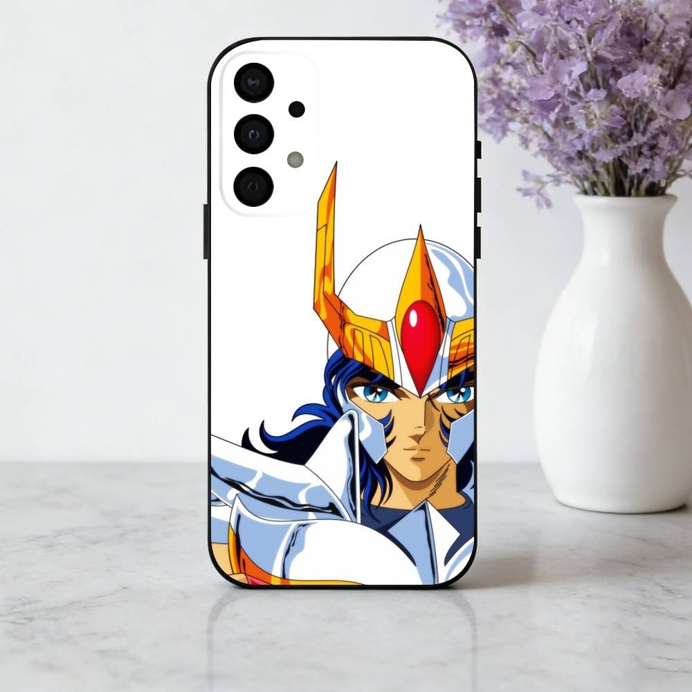Anime S-Saint-T S-Seiya-A Handyhülle für Samsung Galaxy A73,A72,A71,A70,A53,A52,A51,Andere Weiche Schwarze Hülle