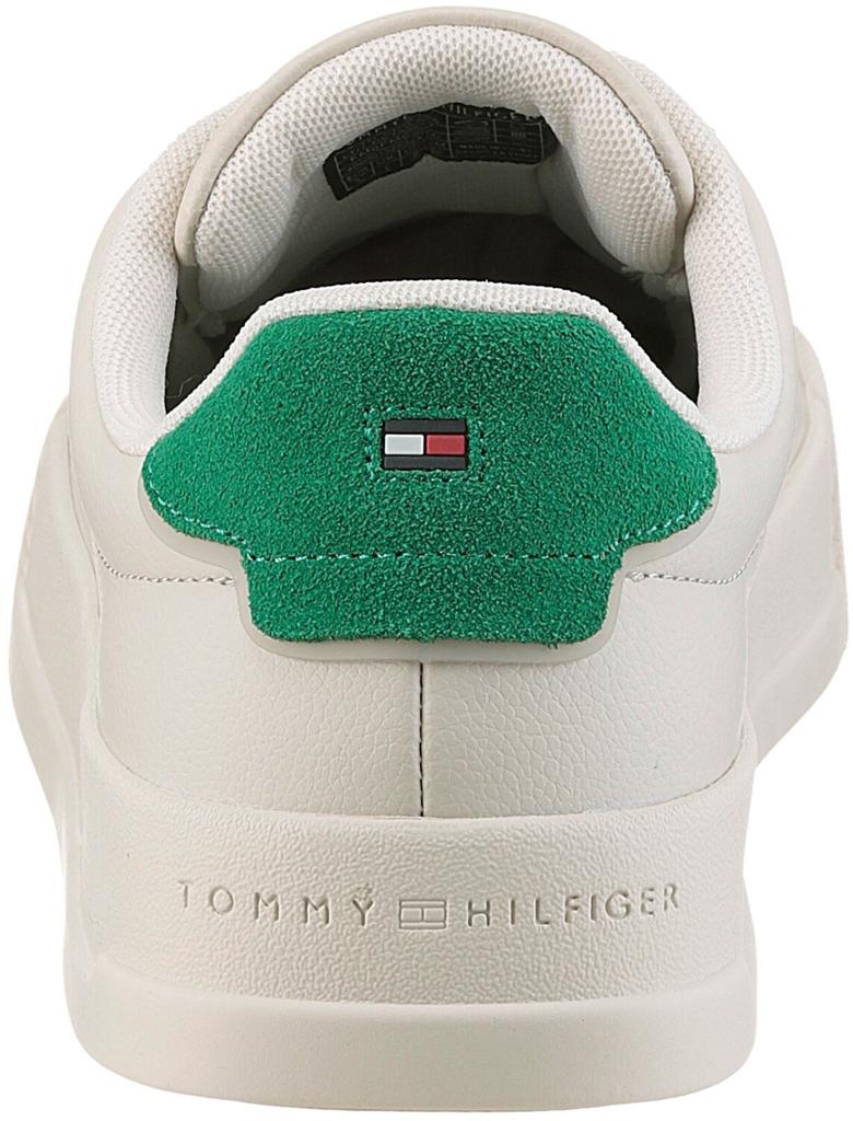 Кроссовки на платформе Tommy Hilfiger TH Court LTH Detail Ess бежевые кремово-зеленые
