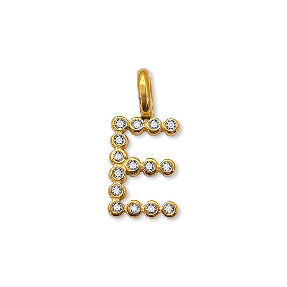 Chihang Fashion English Letter Zirconia Pendant Necklace - DIY 26 Letter Accessories