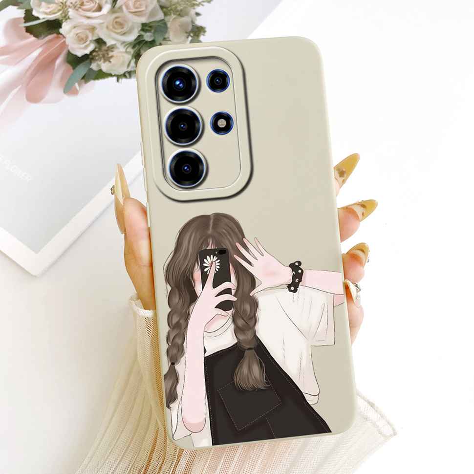 For Itel S26 Ultra Case Floral Silicone Soft Casing New Shockproof Back Cover For Itel S26 Ultra / Super 26 Ultra / S688LN Cover