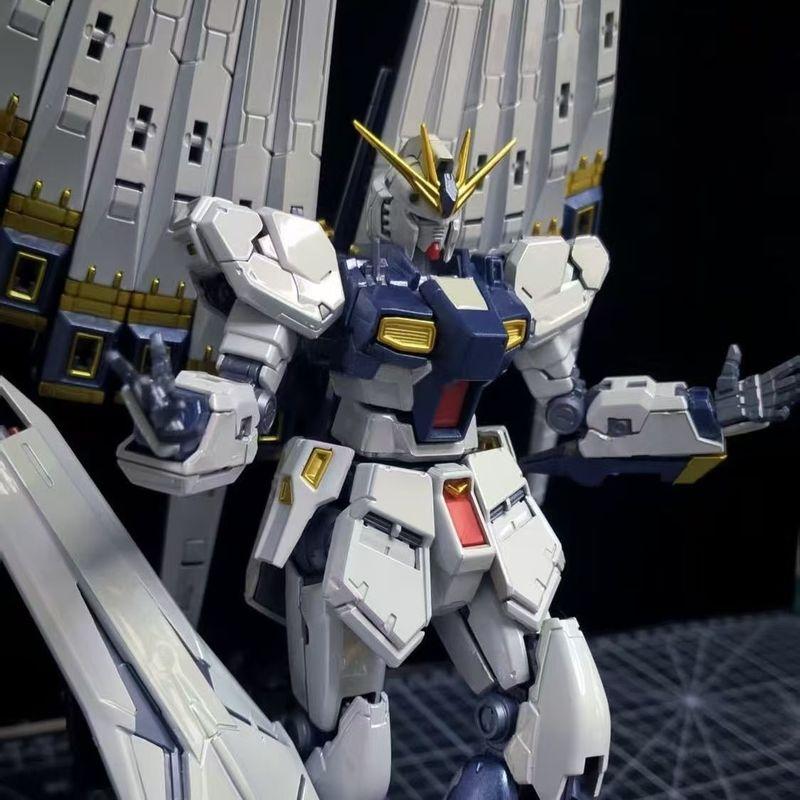 RG 1/144 Nu Rx-93 Versiune Placată cu Aliaj de Titan Kit de Asamblare Figurine de Acțiune Cu Twin Fin Funnels Jucărie Trendy Cadou Surpriză