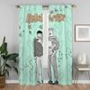 Heartstoppers Kitchen Curtains for Camera Shades Curtains Child Room Living Room Curtain Halloween Decoration Tulle for Bedroom