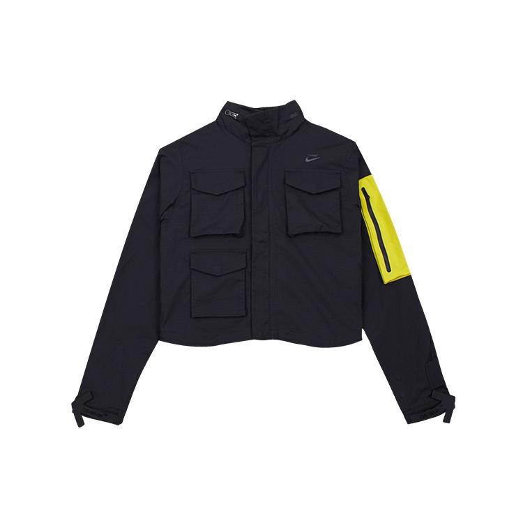 (WMNS) Nike x Off-White Running Jacket Black Yellow Women s BV8041-010 S