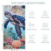turtle beach towel Unique Design sea turtle beach towel Quick Dry Towel Soft Plush turtle towel Beach Suitable
