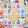 100Pcs Easter Eggs Cartoon Stickers Waterproof Vinyl Decals, Cute Aesthetic Doodle Stickers for Guitar Laptop Tablet DIY Decoration