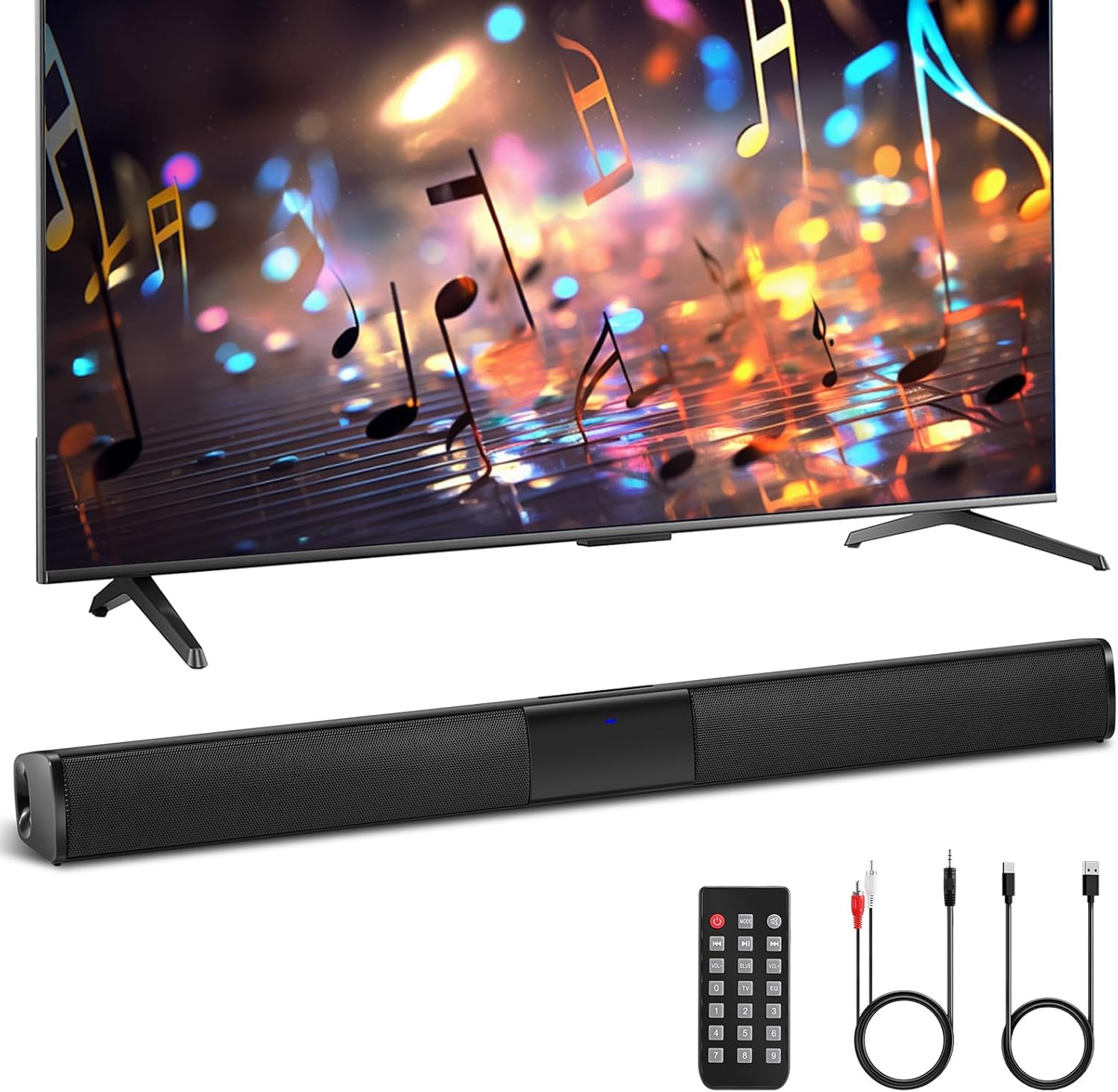 

Bluetooth-динамік Family Перезаряджувана Система домашнього кінотеатру для телевізора з пультом дистанційного керування, Підтримка AUX/SD/FM/RCA/TWS United States