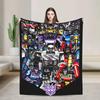 Warm Soft Blanket Travel Office Cartoon T-Transformers Autobots Bedding Throws Anime  Flannel Bedspread For Couch Sofa Bed Cover