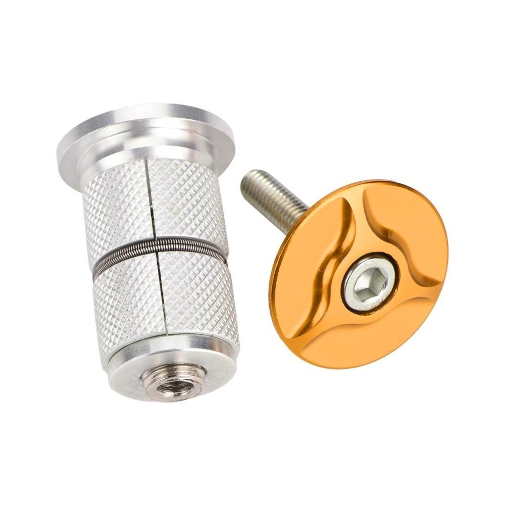 Aluminum Alloy Bike Stem Headset Lightweight Multiple Colors Available Headset Top Cap for 1 inch /1.25 inch forks