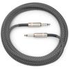 D'Addario Daddario Shield Cable (Guitar Shield) Custom Series Braided Instrument Cable Gray PW-BG...