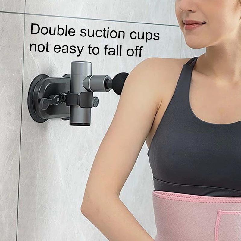 Soporte para Pistola de Masaje Ventosa Soporte para Pistola de Fascia Fijador Libera Tus Manos Compañero Masajeador Sin Necesidad de Instalación