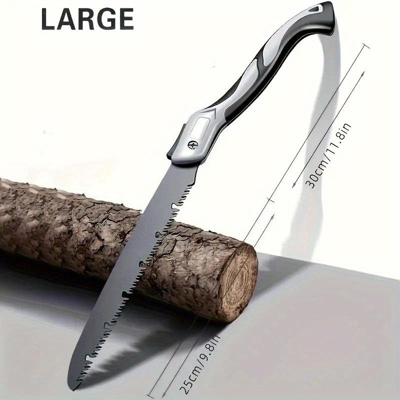 Industrial Grade Manual Folding Saw - for Wood, Metal & More - Heavy-Duty Cutting Tool for DIY, Woodworking, Camping, Hiking, Saw for Cutting Wood