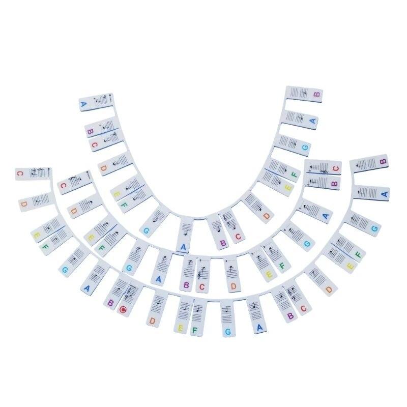 

Miwayer Piano Keyboard Stickers for 88/61 Key Removable Piano Keyboard Note Labels for Learning Piano Notes Guide for Beginner. White