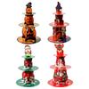 Durable Plastic Party Cake Display Rack Multilayered Halloween Cake and Dessert Stand Holder for Home and Bakery Use