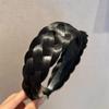 Fashion Women's Plaited Heat Resistant Fiber Headbands Non Slip Toothed Plastic Hair Hoops Adult Daily Shopping Headpiece