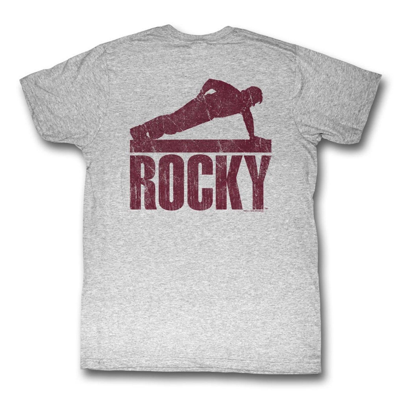 Rocky Pushup Gray Heather T-Shirt 3XL