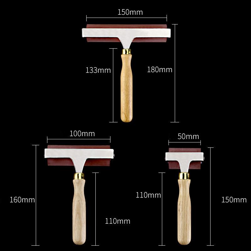 Heavy Duty Soft Rubber Brayer Roller, Ink Applicator Roller, Brush Art Craft for Printing Oil Painting Wallpaper Tool