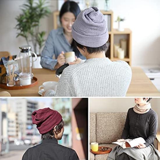 Cotton Imabari Towel Watch Cap in and stretchy for use for various neck face and hair Made in Easy to [Emplet Veil] 100% Terracotta. Lightweight,