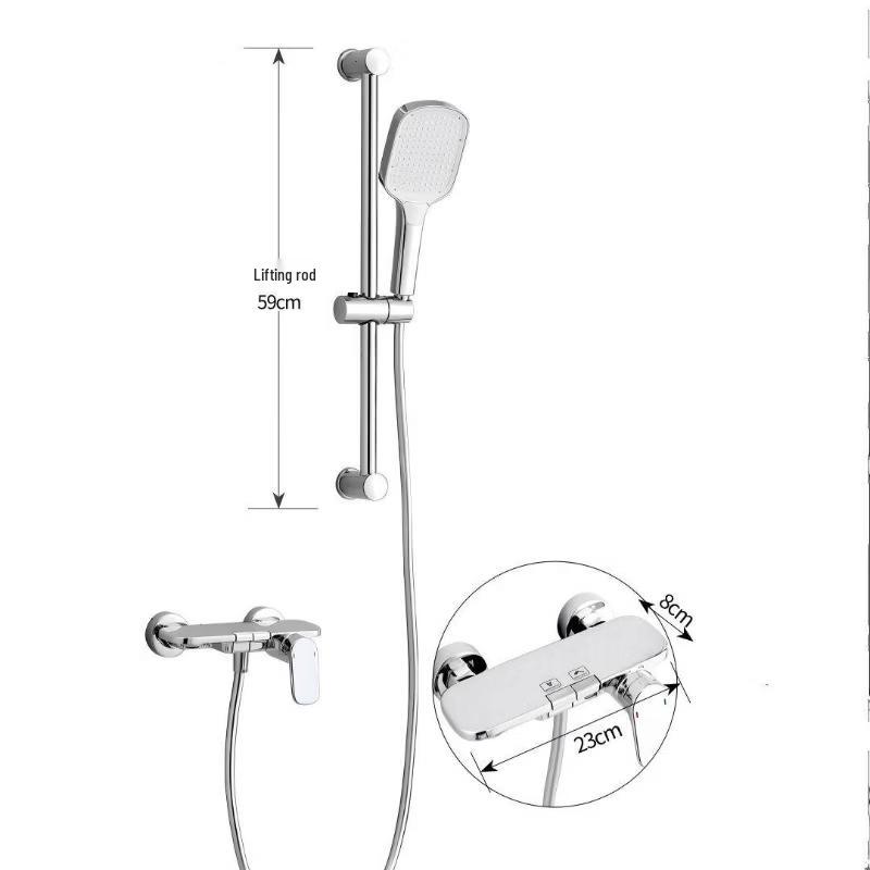 Yuanbinyannuo Wall-Mounted Rain Shower Set
