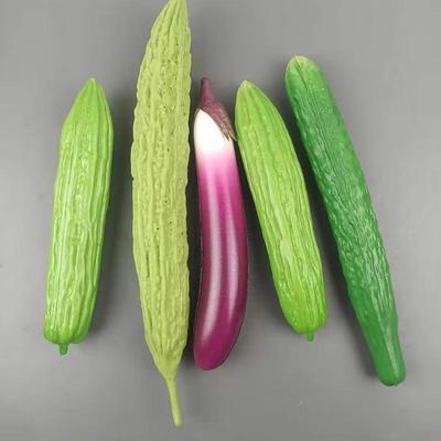 Bittermelonen- & Auberginen-Modell - Künstliche Gemüse- & Obstauslage für Restaurants