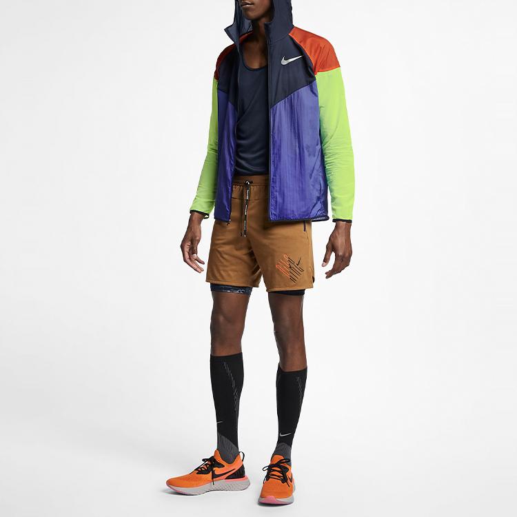 Nike Windrunner Running Hooded Jacket Men Jackets Floral AR0258-518
