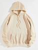 Women's Plus Velvet Hoodie with Letter Print & Kangaroo Pocket - Korean Style Loose Fit
