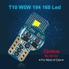 10 Adet T10 W5W Led Canbus WY5W 2SMD Ampul Hata Yok 194 168 501 2825 Süper Parlak Araba İç Kubbe Işıkları Kama Kuyruk Yan Otomatik Lamba 12 V 6000 K Beyaz Mavi