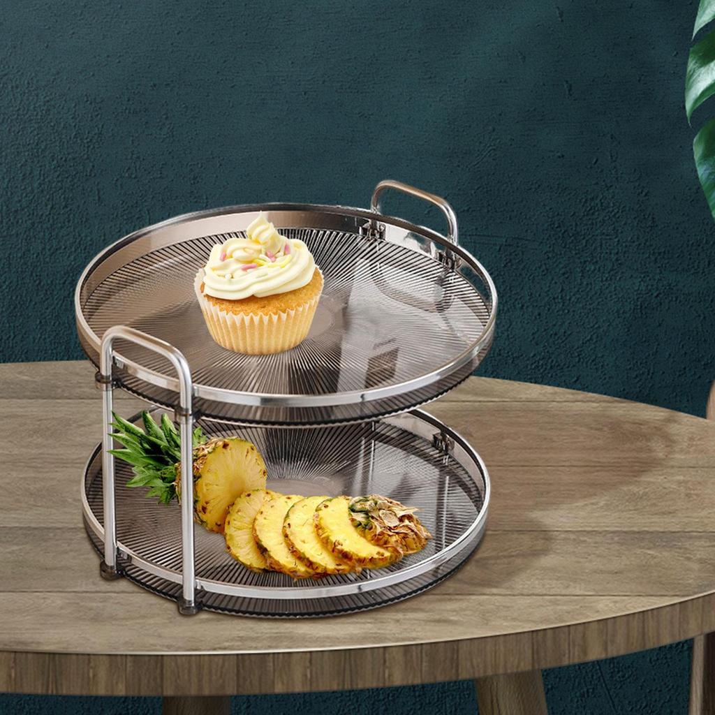2 Tier Counter Tray ,Countertop Organizer Home Jewelry Storage Serving