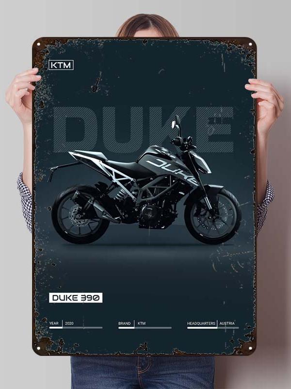

K-KTM Tinplate Sign Motorcycle Poster Decoration Living Room Decor Men Custom Metal Signs for Garage Wall Art Decoration Retro 30x40cm(11.8x15.7inch)