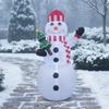 Christmas Inflatable Snowman | Polyester Material, Outdoor Holiday Display, for Garden