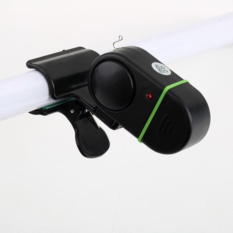 Electronic Bite Fish Alarm Bell Fishing Rod Pole W/ Led Light Alarm Device