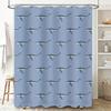 Shark Pattern Shower Curtain Blue Bathroom Decor for Home Decoration