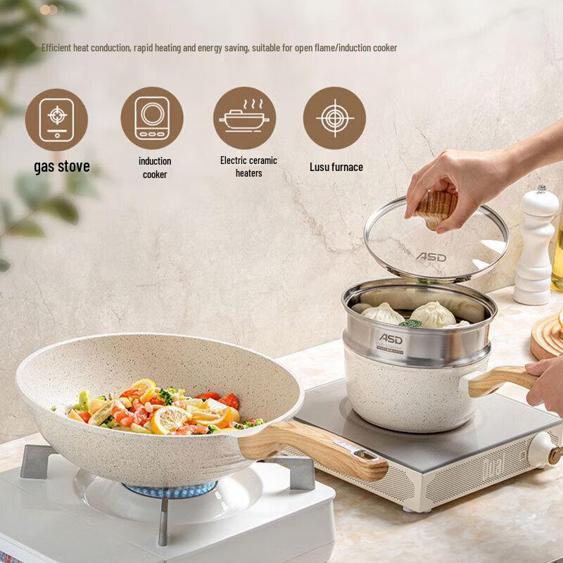 ASD Juwei Non-Stick 3-Piece Cookware Set