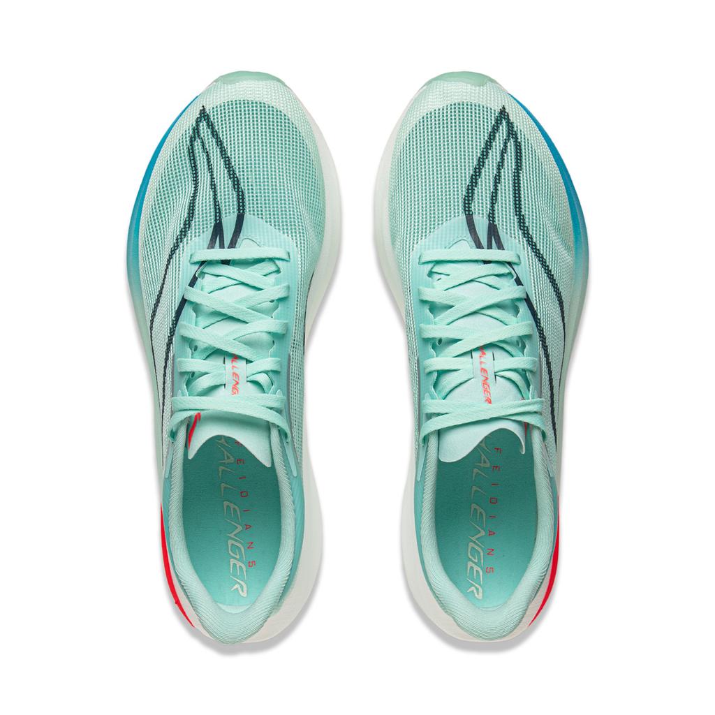 Li Ning Feidian 5 Challenger Κάλτσα Άνω Μέρος Τεχνολογίας Ultra Επαγγελματικά Παπούτσια Προπόνησης Ταχύτητας Απορρόφησης Κραδασμών Ανδρικό αθλητικό παπούτσι Island-Blue ARMV001-20