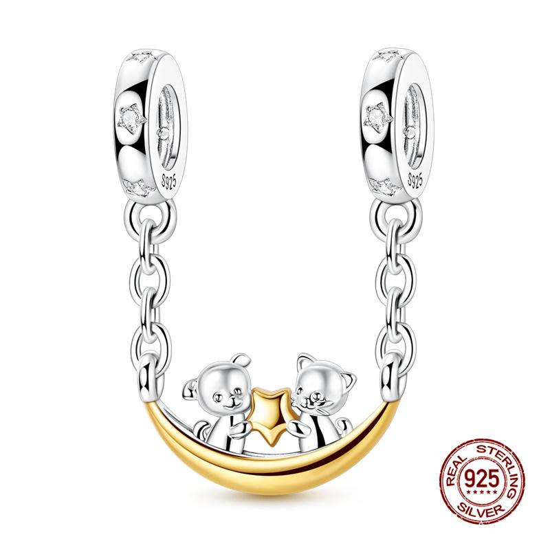 Original Charm Copper Fruit Four-Leaf Clover Series Charm Bead Fit 3Mm Original Bracelet For Women Diy Jewelry Gift