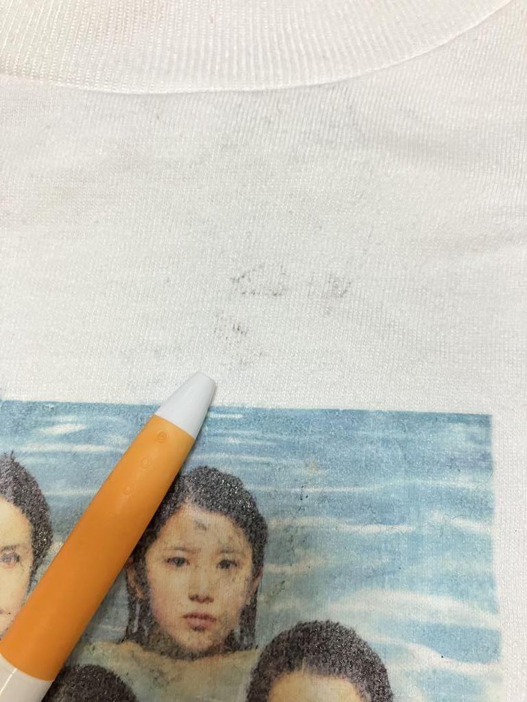 [USED] Morning Musume. First Generation T-shirt White Tsunku Asayan Ninety-Nine Rare