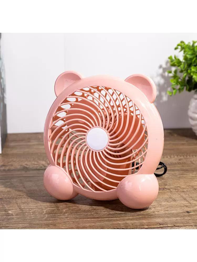 New 7inch Cartoon USB Silent Electric Fan Desktop Small Fan Office Computer Plastic Fan Mini Fan