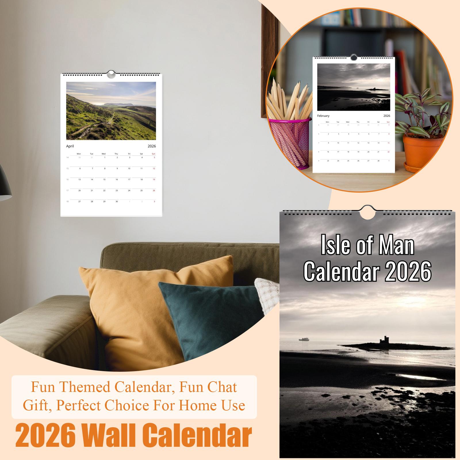 

Настінний календар на 2026 рік, Календар на веселу тематику, Веселий подарунок для спілкування, Ідеальний вибір для домашнього використання. One Size